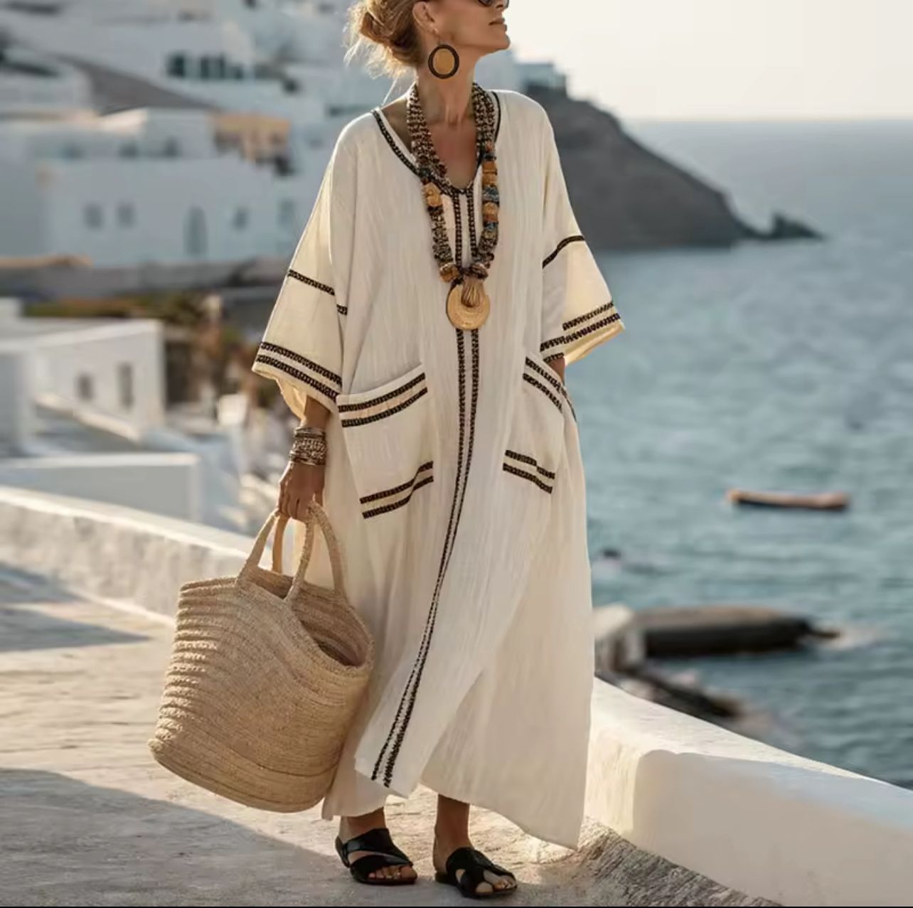 Kyra | Lång strandklänning för en stilfull sommarlook
