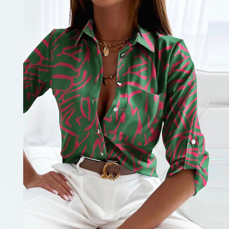 Elisa | Klassisk blus med krage