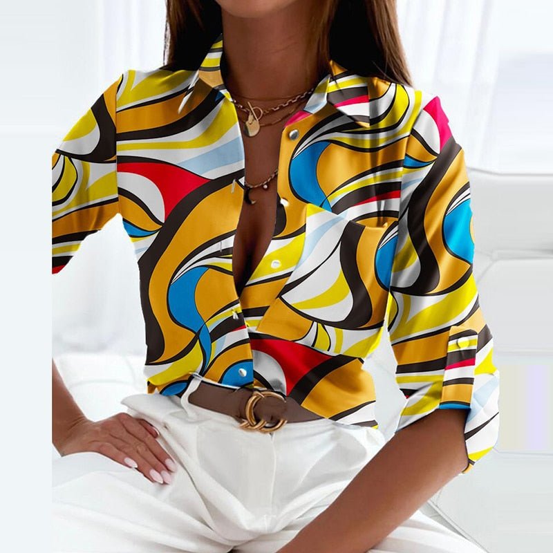 Elisa | Klassisk blus med krage