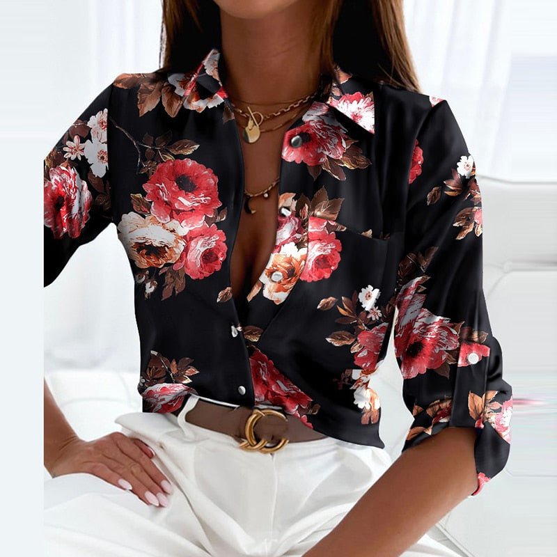 Elisa | Klassisk blus med krage