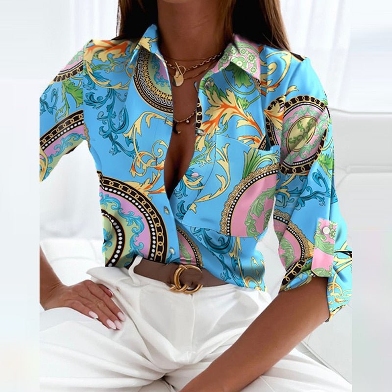 Elisa | Klassisk blus med krage