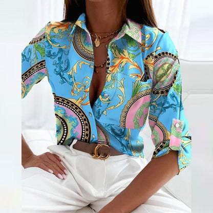 Elisa | Klassisk blus med krage